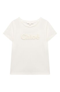 Хлопковая футболка Chloé Chloe