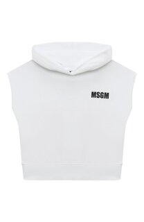 Хлопковое худи MSGM kids