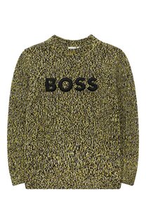 Свитер из хлопка и вискозы BOSS
