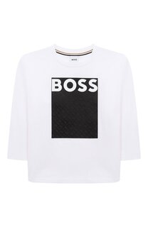 Хлопковый лонгслив BOSS