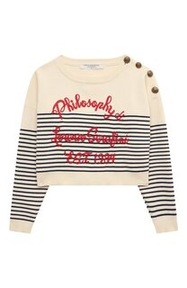Хлопковый пуловер Philosophy di Lorenzo Serafini Kids