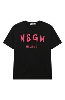 Хлопковая футболка MSGM kids