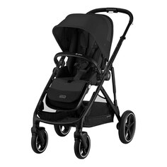 Коляска Gazelle S BLK Moon Black с корзиной и дождевиком CYBEX