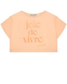 Укороченная футболка с притом &quot;joie de vivre&quot; Mipounet