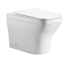 Унитаз напольный приставной Акватек Амадео AQ1964-00 безободковый, с сидением микролифт