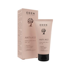 EDEN Anti-age Крем для лица антивозрастной SPF 30 (спф 30) с аргилерином и экстрактом черной икры 50.0