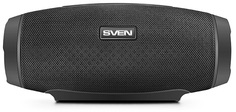 Портативная акустика 2.0 Sven PS-230 SV-017576 черная, 2x6Вт (RMS), FM-тюнер, USB, microSD, Bluetooth, Waterproof (IPx5), TWS, встроенный аккумулятор