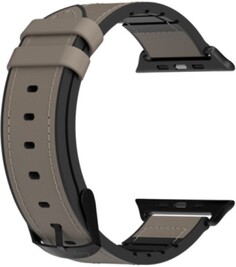 Ремешок на руку SwitchEasy Hybrid GS-107-185-274-203 для Apple Watch 38-40mm, силикон/натуральная кожа, серый