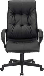 Кресло офисное Бюрократ CH-824B/LBLACK руководителя, цвет черный эко.кожа крестовина пластик