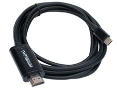 Кабель-переходник Garnizon GCC-A-CM-HDMI-1.8M с Type-C на HDMI v1.4, 1.8м, черный, пакет Гарнизон