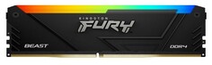 Модуль памяти DDR4 64GB (4*16GB) Kingston FURY KF426C16BB12AK4/64 Beast RGB Black 2666Mhz CL16 2RX8 1.2V 288-pin