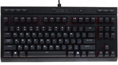 Клавиатура Corsair K63 CH-9115020-RU игровая Compact Mechanical, Backlit Red LED, Cherry MX Red