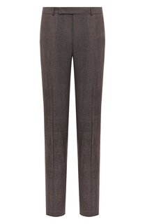 Брюки из шерсти и льна Zegna
