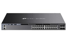 Коммутатор управляемый TP-LINK SG6428XHP cтекируемый 3-го уровня Omada с 24 гигабитными портами PoE+ и 4 портами SFP+