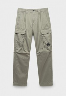Брюки C.P. Company stretch sateen loose cargo pants agave green