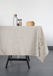 Скатерть Bellehome Natural Bloom с вышивкой 140х170