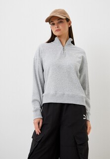 Олимпийка PUMA PUMA TEAM Half-Zip Light Gray Heather