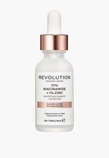 Сыворотка для лица Revolution Skincare 10% Niacinamide and 1% Zinc Blemish & Pore Serum, 30 мл