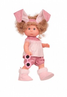 Кукла Munecas Dolls Antonio Juan девочка Ирис в образе зайчика, 38 см, виниловая