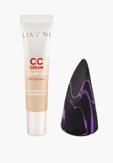 CC-Крем Limoni Набор CC Cream Chameleon 15ml + Спонж для макияжа "Makeup Sponge" Black Purple