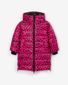 Пальто на искусственном пуху розовое Gulliver (104)