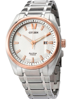 Японские наручные мужские часы Citizen AW1244-56A. Коллекция Super Titanium