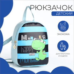 Рюкзак детский на молнии, цвет голубой NO Brand