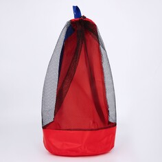 Рюкзак пляжный , 47*24 см, сетка, для песочницы, красный цвет Nazamok Kids