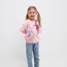 Сумка детская поясная единорог на молнии, наружный карман, цвет розовый Nazamok Kids