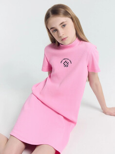 Платье для девочек розовое с печатью Mark Formelle