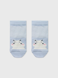 Носки детские серые с рисунком в виде бегемота Mark Formelle