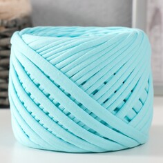 Лицевая трикотажная пряжа 200±10 г (морозная мята) NO Brand