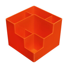 Подставка-органайзер для канцелярии 6 отделений цвет оранжевая Calligrata