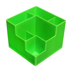 Подставка-органайзер для канцелярии 6 отделений цвет зеленая Calligrata