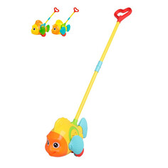 Каталки-игрушки Каталка-игрушка Наша Игрушка с ручкой Рыбка