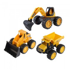 Машины JCB Игровой набор строительной техники 3 машинки