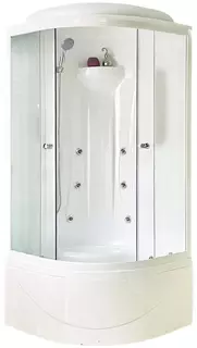 Душевая кабина 90x90x217 см Royal Bath RB90BK2-M-CH матовое