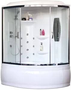 Душевая кабина 170x100x225 см Royal Bath RB170ALP-T-CH-L прозрачное