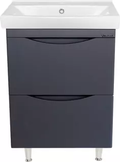 Тумба с раковиной серебро 60,5 см Bellezza Санриса 4630109660360 + 4690311076861