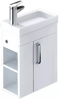 Тумба с раковиной белый глянец 40 см IDDIS Torr TOR40W1i95K