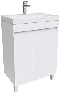 Тумба с раковиной белый матовый 60,5 см IDDIS Zodiac ZOD6CDFi95K