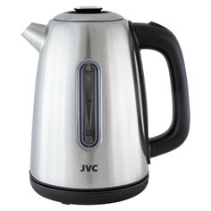 Чайник электрический JVC, JK-KE1715, серый, 1.7 л, 2200 Вт, скрытый нагревательный элемент, нержавеющая сталь