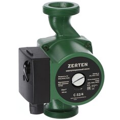 Насос циркуляционный, Zerten, 1 1/4" , 72 Вт, максимальный напор 4 м, 2 м³/ч
