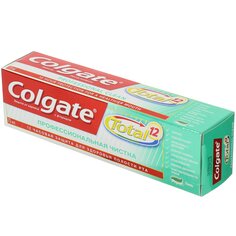 Зубная паста Colgate, Total 12, 75 мл, профессиональная чистка гель, CN05045A