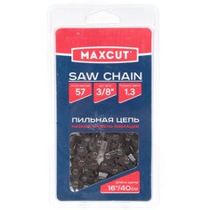 Цепь пильная Maxcut, 91LV-57E, шаг цепи 3/8 , 1.3 мм, 57 звен, блистер, 086321057