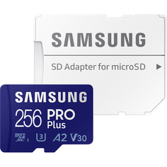 Карта памяти Samsung Pro Plus MicroSDXC 256 Гб с адаптером