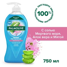 Гель для душа женский Palmolive Арома Настроение Твой Массаж с массажными микрочастицами (с солью Мертвого Моря, Алоэ Вера и Мятой) 750 мл