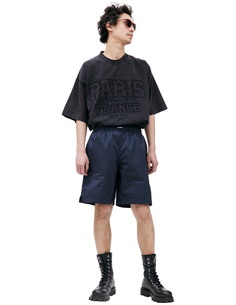 Шорты в полоску с логотипом Vetements