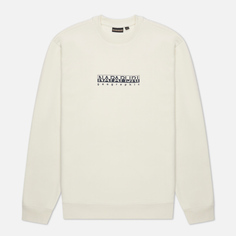 Мужская толстовка Napapijri Box Crew Neck Loose Fit, цвет белый