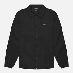 Мужская куртка ветровка Dickies Oakport Coach, цвет чёрный